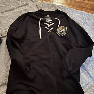 Vegas Golden Knights Black Lace-Up Sweatshirt